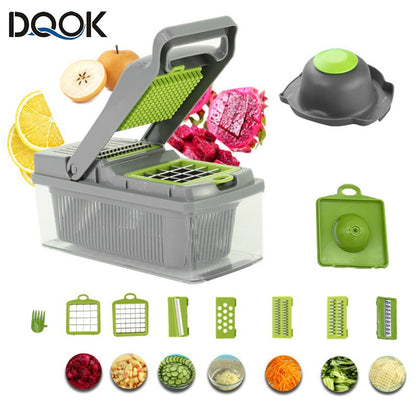 Vegetable Cutter Multifunctional Slicer Fruit Potato Peeler Carrot Grater Kitchen accessories basket vegetable slicer